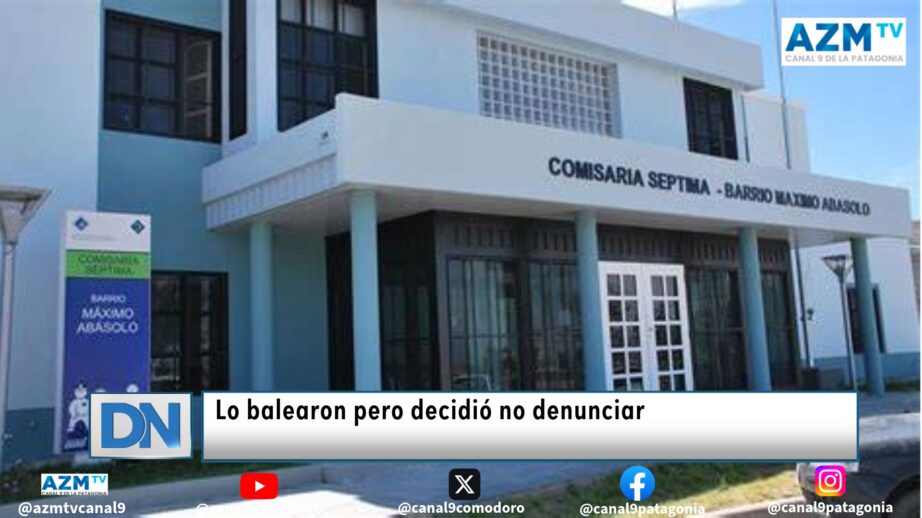 Lo balearon pero decidió no denunciar