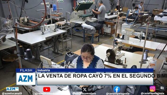 La venta de ropa cayó 7% en el segundo bimestre