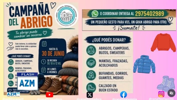 Lanzaron la campaña del abrigo en km. 3