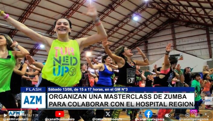 Organizan una masterclass de zumba para colaborar con el Hospital Regional