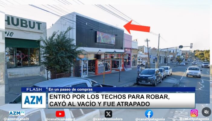 Entró por los techos para robar, cayó al vacío y fue atrapado