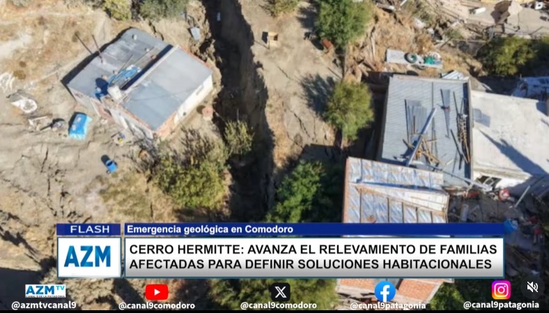 Cerro Hermitte: avanza el relevamiento de familias afectadas