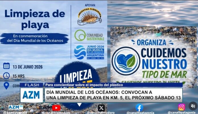 Día mundial de los océanos: convocan a una limpieza de playa en km. 5