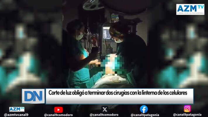 Corte de luz obligó a terminar dos cirugías con la linterna de los celulares