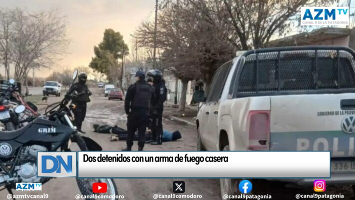 Dos detenidos con un arma de fuego casera
