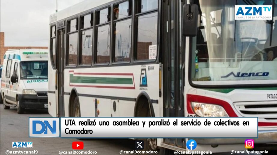 UTA realizó una asamblea y paralizó el servicio de colectivos en Comodoro