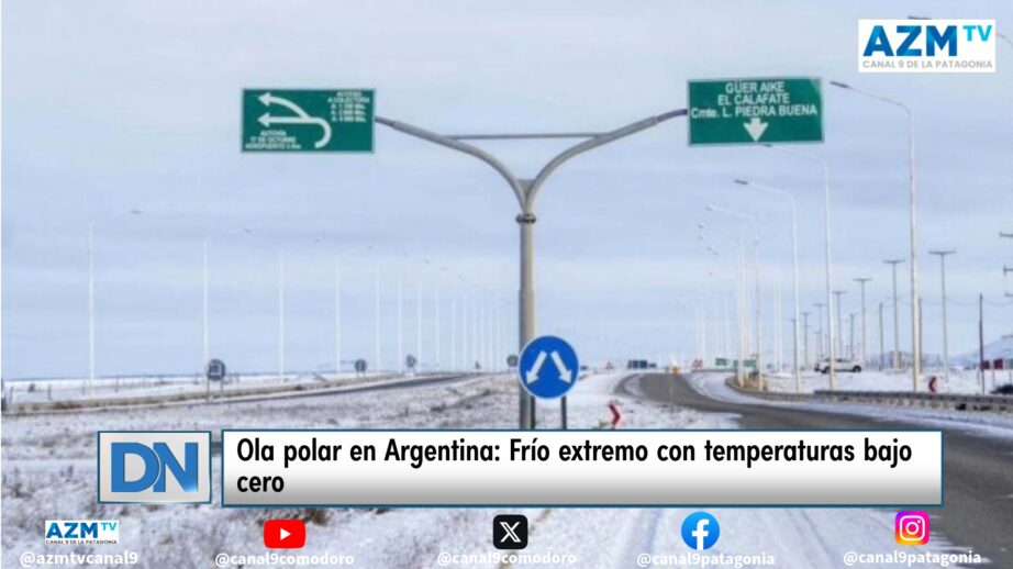 Ola polar en Argentina: Frío extremo con temperaturas bajo cero