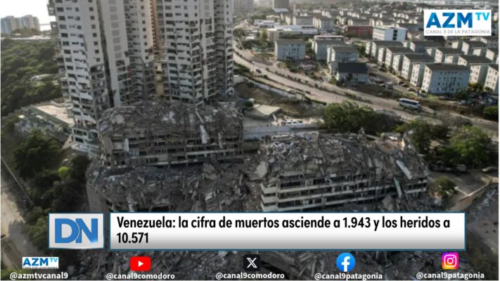 Venezuela: la cifra de muertos asciende a 1.943 y los heridos a 10.571