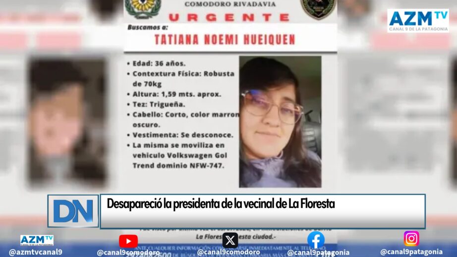 Desapareció la presidenta de la vecinal de La Floresta