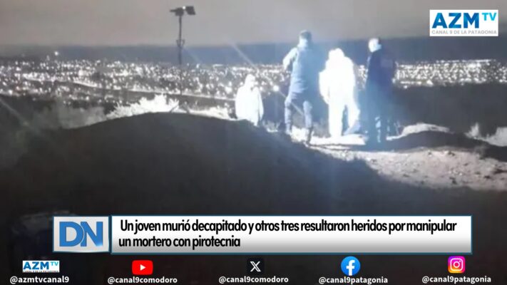  Un joven murió decapitado y otros tres resultaron heridos por manipular un mortero con pirotecnia