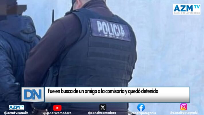 Fue en busca de un amigo a la comisaría y quedó detenido