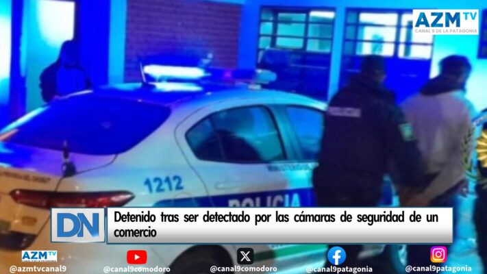 Detenido tras ser detectado por las cámaras de seguridad de un comercio