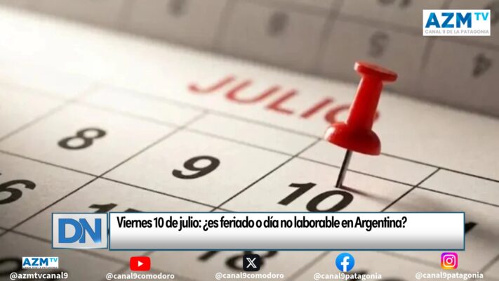 Viernes 10 de julio: ¿es feriado o día no laborable en Argentina?