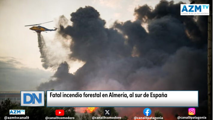 Fatal incendio forestal en Almería, al sur de España