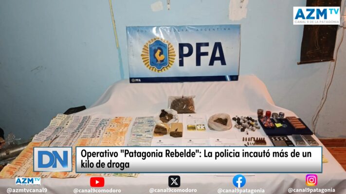 Operativo «Patagonia Rebelde»: La policia incautó más de un kilo de droga
