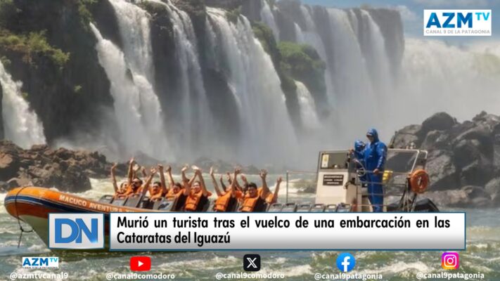 Murió un turista tras el vuelco de una embarcación en las Cataratas del Iguazú