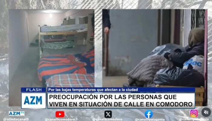 Preocupación por las personas viven en situación de calle en Comodoro