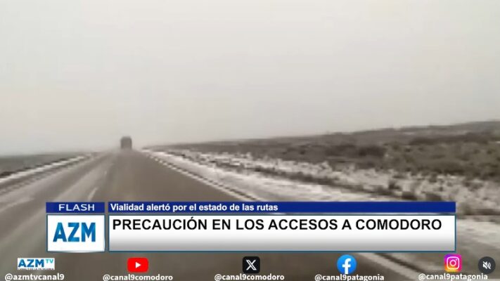 Precaución en los accesos a Comodoro