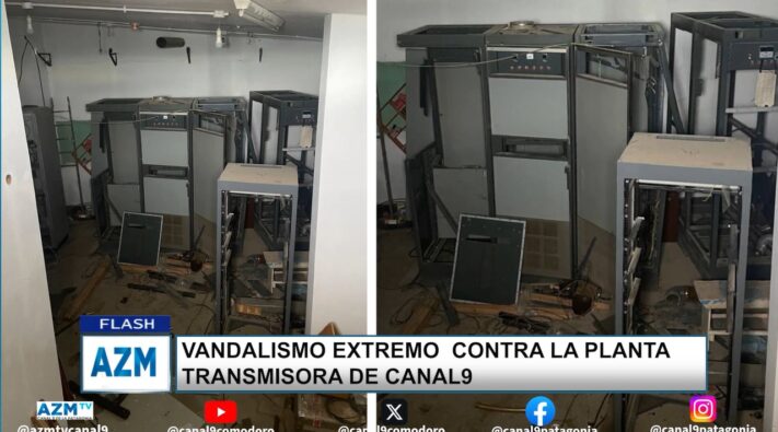 VANDALISMO EXTREMO CONTRA LA PLANTA TRANSMISORA DE CANAL 9