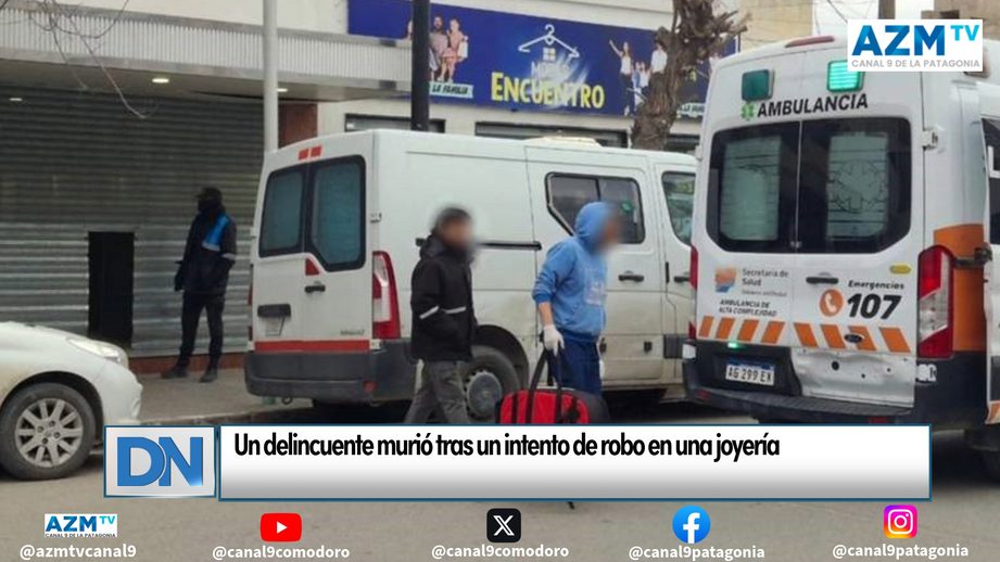 Un delincuente murió tras un intento de robo en una joyería