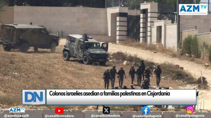 Colonos israelíes asedian a familias palestinas en Cisjordania
