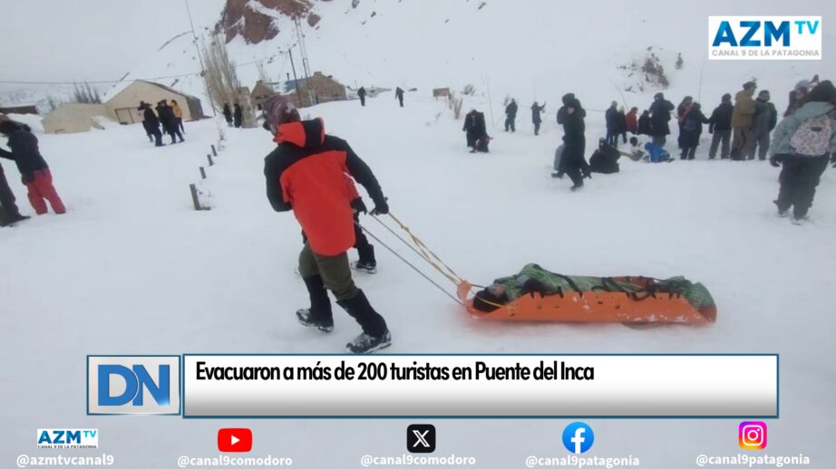 Evacuaron a más de 200 turistas en Puente del Inca