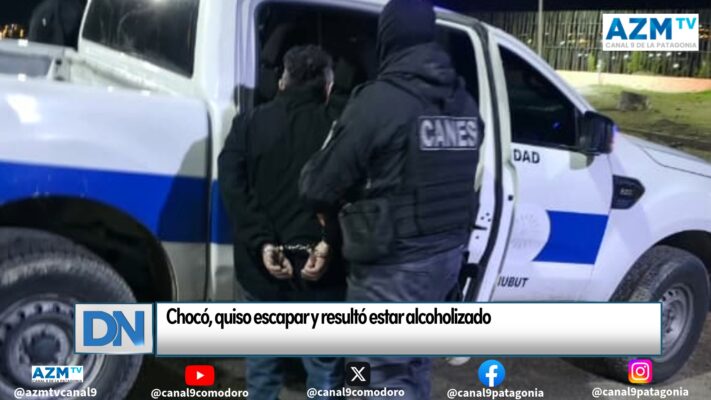 Chocó, quiso escapar y resultó estar alcoholizado
