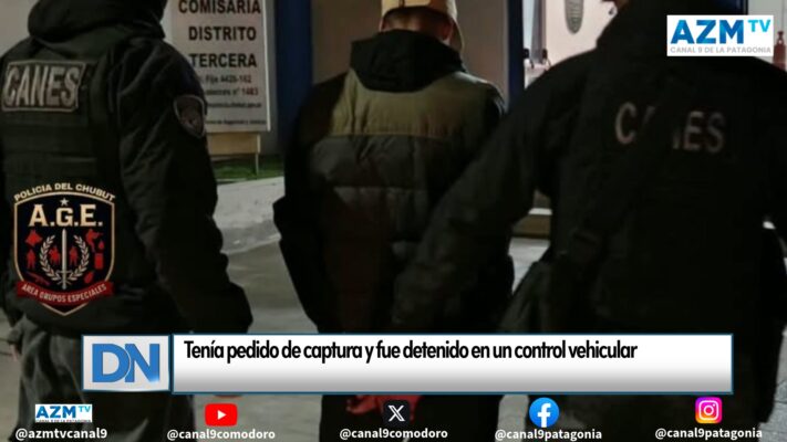 Tenía pedido de captura y fue detenido en un control vehicular