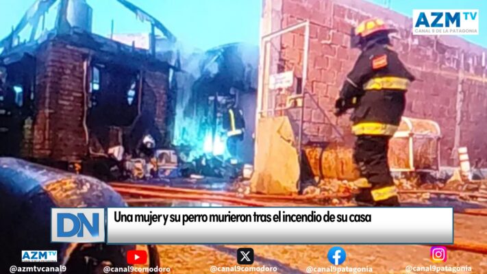 Una mujer y su perro murieron tras el incendio de su casa 