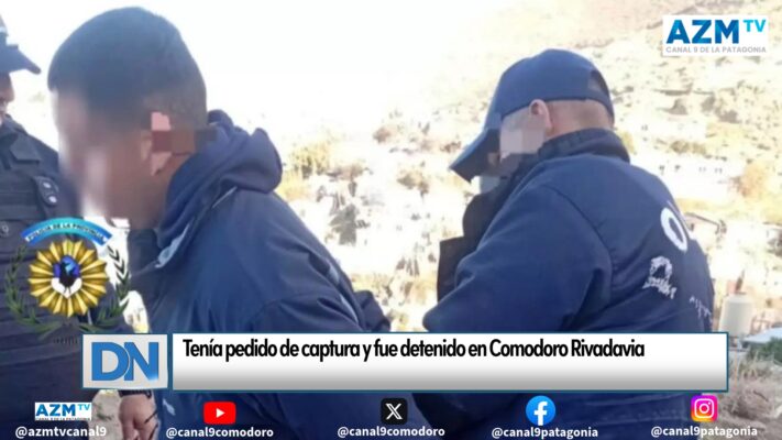 Tenía pedido de captura y fue detenido en Comodoro Rivadavia