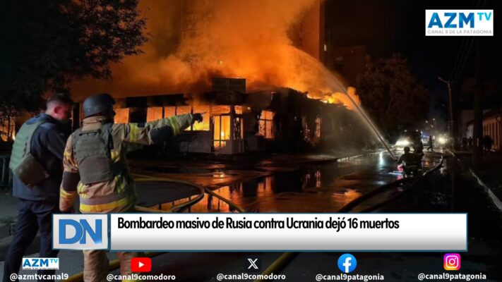 Bombardeo masivo de Rusia contra Ucrania dejó 16 muertos