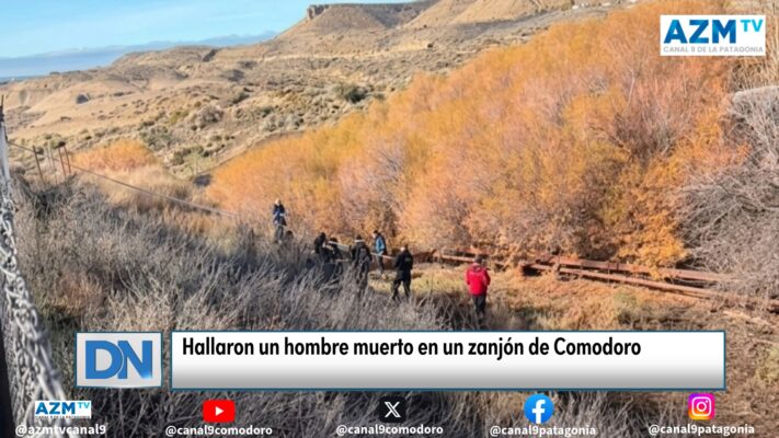 Hallaron un hombre muerto en un zanjón de Comodoro