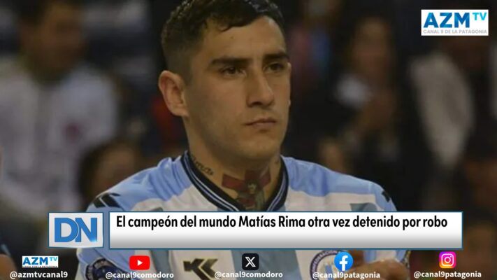 El campeón del mundo Matías Rima otra vez detenido por robo