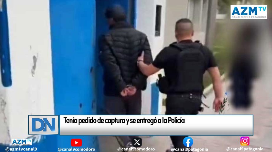 Tenía pedido de captura y se entregó a la Policía