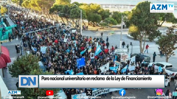 Paro nacional universitario en reclamo de la Ley de Financiamiento