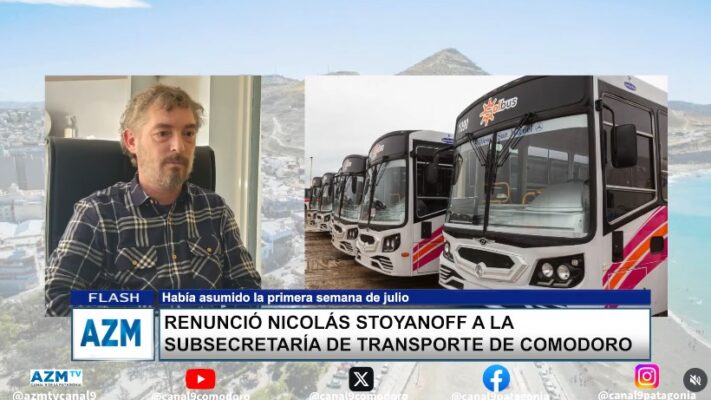 Renunció Nicolás Stoyanoff a la subsecretaría de transporte de Comodoro