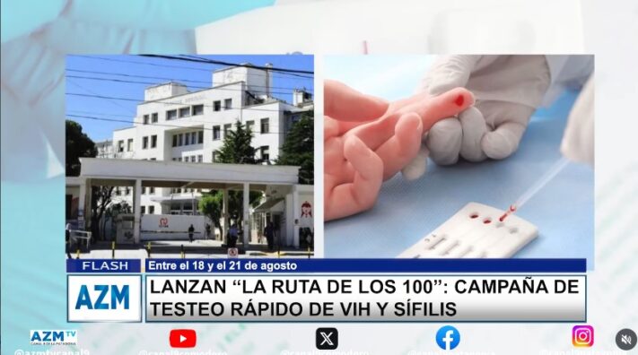 Lanzan “la ruta de los 100”: campaña de testeo rápido de vih y sífilis