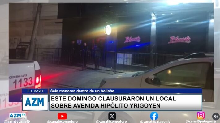 Este domingo clausuraron un local sobre avenida Hipólito Yrigoyen