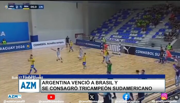 Argentina venció a Brasil y se consagró tricampeón sudamericano