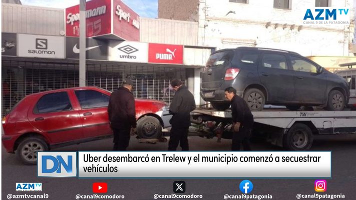 Uber desembarcó en Trelew y el municipio comenzó a secuestrar vehículos