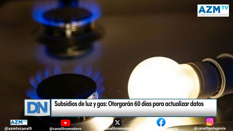Subsidios de luz y gas: Otorgarán 60 días para actualizar datos