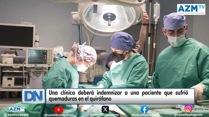 Una clínica deberá indemnizar a una paciente que sufrió quemaduras en el quirófano
