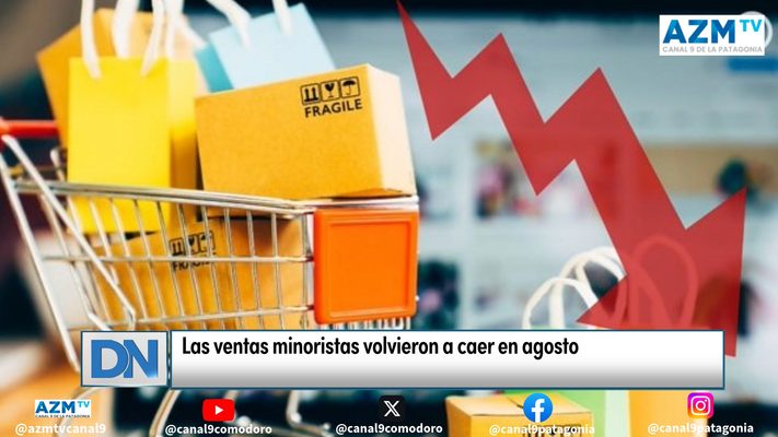 Las ventas minoristas volvieron a caer en agosto