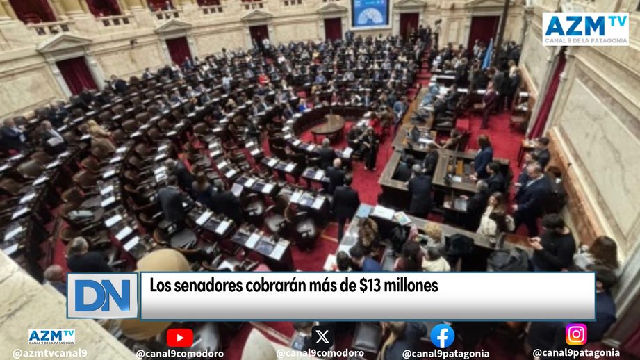 Los senadores cobrarán más de $13 millones