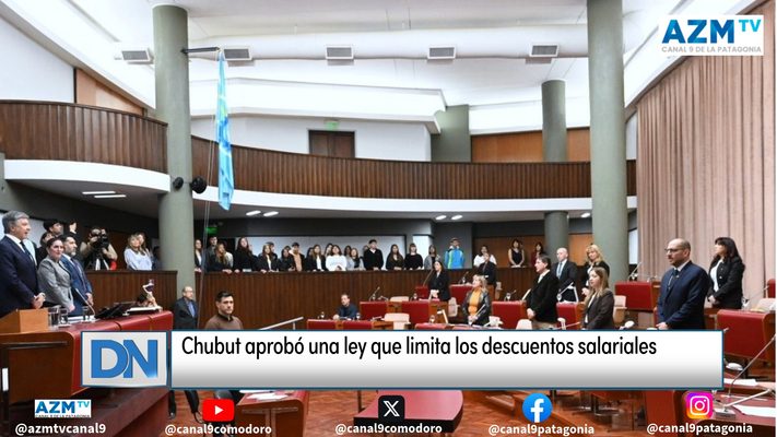 Chubut aprobó una ley que limita los descuentos salariales