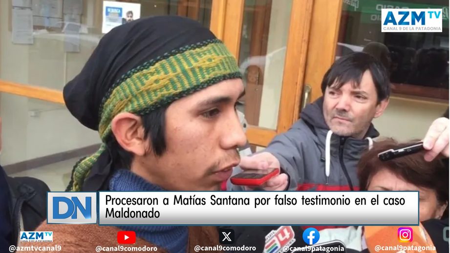 Procesaron a Matías Santana por falso testimonio en el caso Maldonado