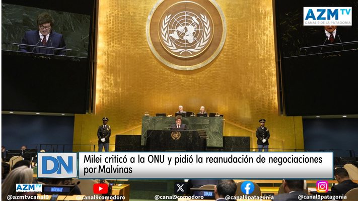 Milei criticó a la ONU y pidió la reanudación de negociaciones por Malvinas