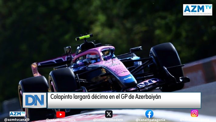 Colapinto largará décimo en el GP de Azerbaiyán