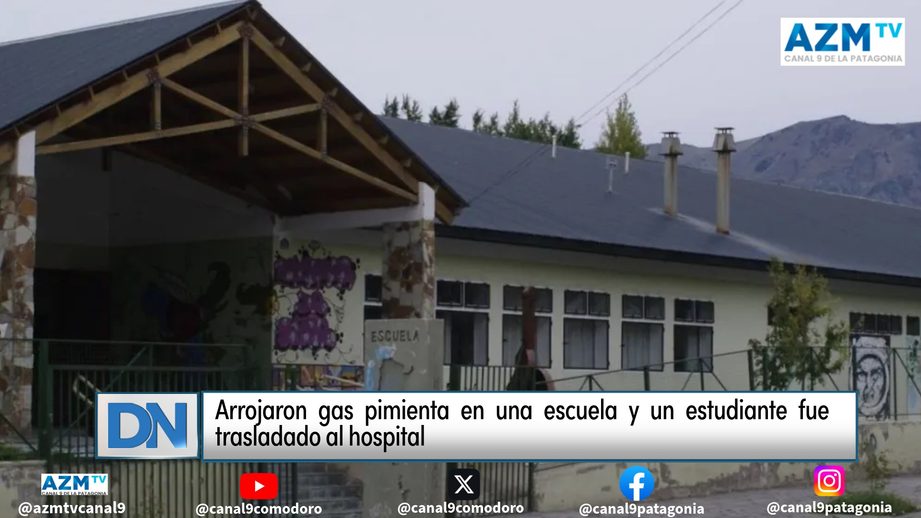 Arrojaron gas pimienta en una escuela y un estudiante fue trasladado al hospital