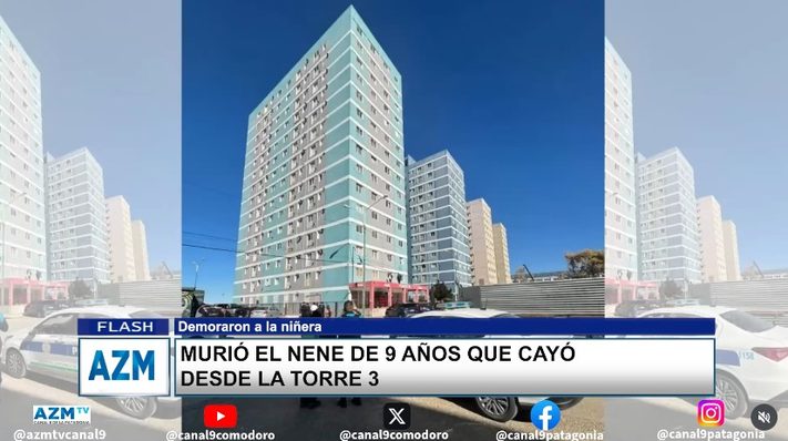 Murió el nene de 9 años que cayó desde la torre 3